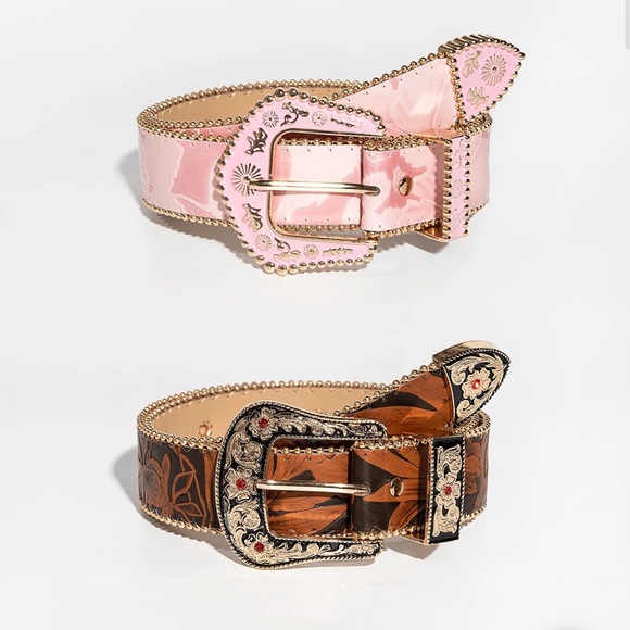 New cowgirl belt light brown style #203 - Picture 2 of 4